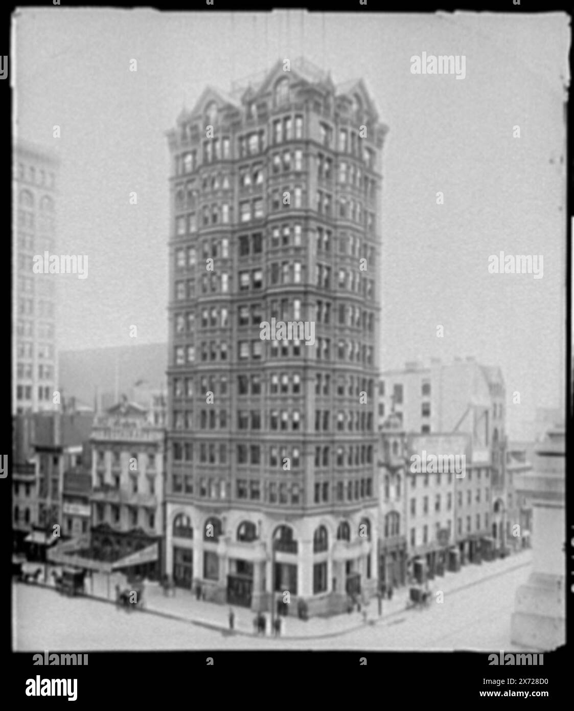 West End Trust Co Building, Philadelphia, 'Detroit Photographic Co.' e '015110' su negative., Detroit Publishing Co. No 015110., Gift; State Historical Society of Colorado; 1949, uffici. , Stati Uniti, Pennsylvania, Filadelfia. Foto Stock