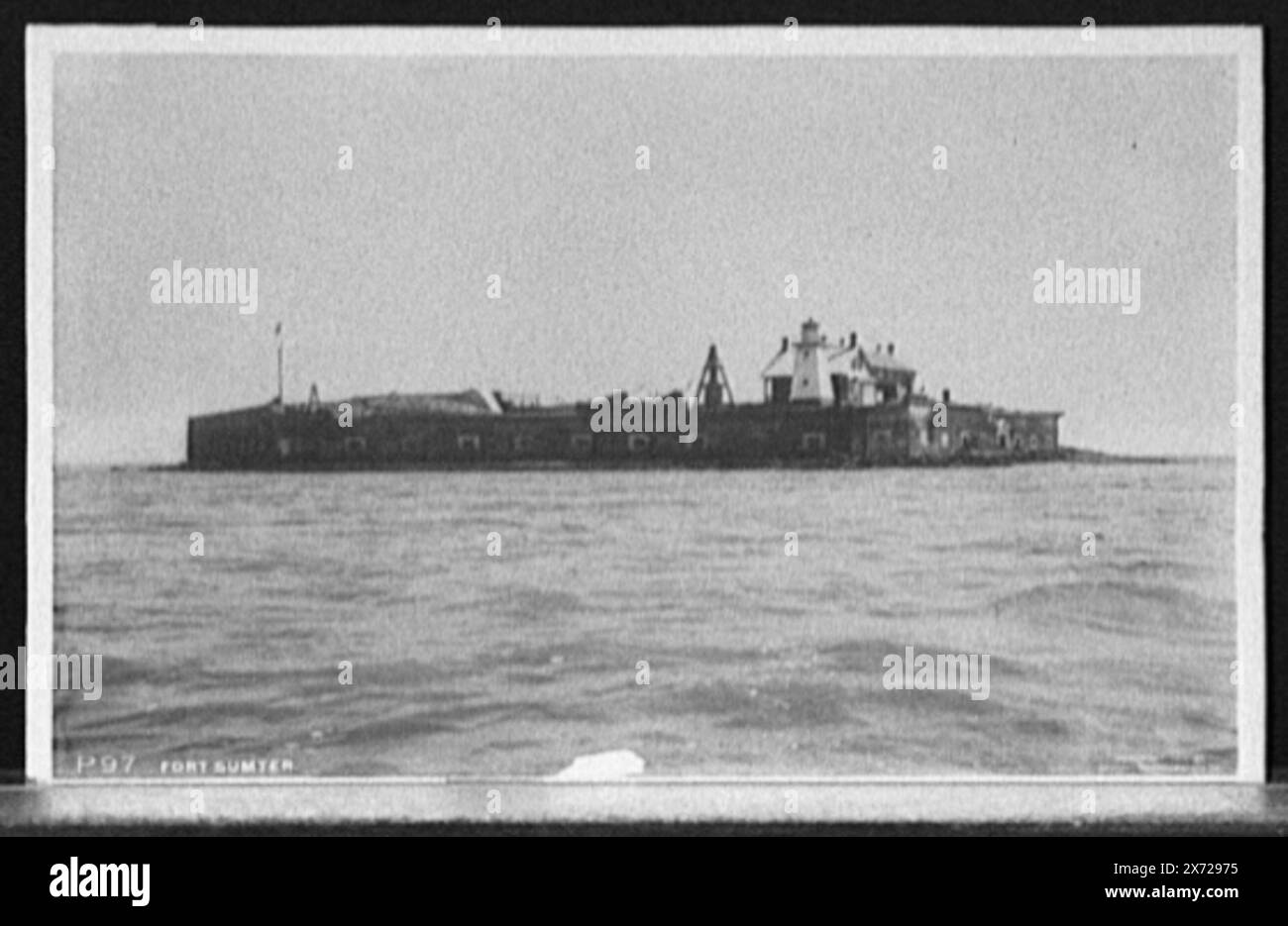 Fort Sumter, Charleston, S.C., i negativi sono varianti vicine., Detroit Publishing Co. N. P 97., Gift; State Historical Society of Colorado; 1949, Forts & fortifications. , Stati Uniti, Carolina del Sud, Charleston. Foto Stock