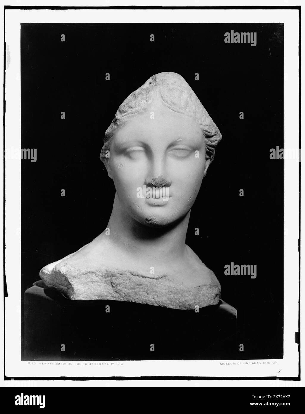 Dirigiti da Chios, Greek, 4th Century, B.C., foto di scultura al Museum of fine Arts, Boston., Detroit Publishing Co. N. M 121., Gift; State Historical Society of Colorado; 1949, Sculpture. , Antichità. Foto Stock