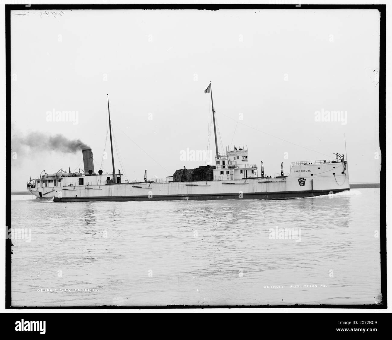 Str. Codorus, '2948 G' sulla nave, Detroit Publishing Co. N. 021863., Gift; State Historical Society of Colorado; 1949, Codorus (Freighter) , Cargo Ships. Foto Stock