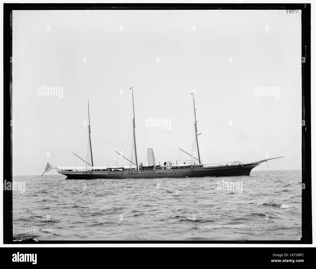 Alva, Date based on Detroit, Catalogue F (1899)., Detroit Publishing Co. N. 04937., Gift; State Historical Society of Colorado; 1949., heading(s) in 610 Field(s) Unverified, Alva (Steam yacht) , Steam Yachts. Foto Stock