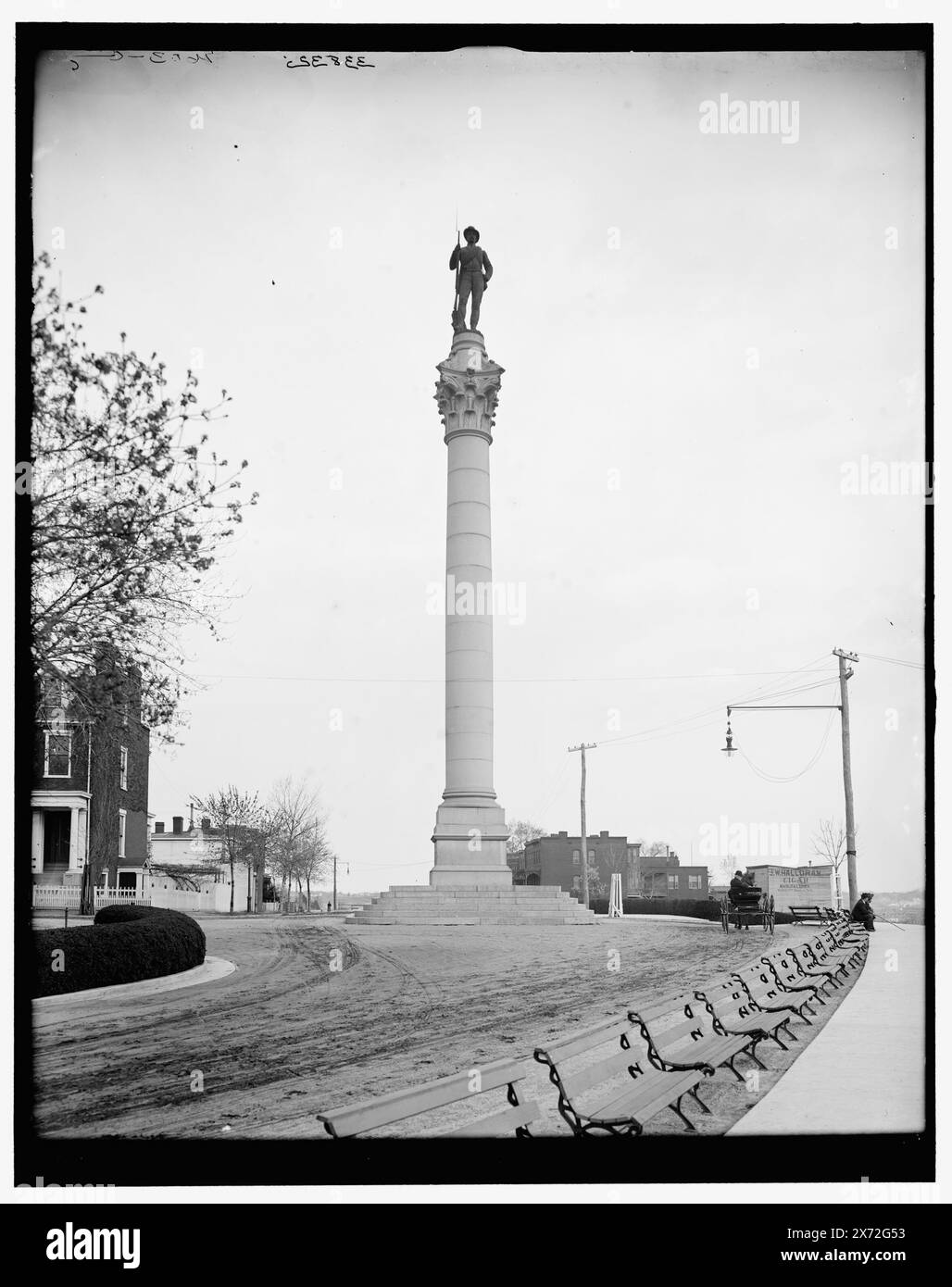 Richmond, Virginia, Soldiers and Sailors Monument, Title from jacket., "G 2603" on negative., Detroit Publishing Co. N. 33832., Gift; State Historical Society of Colorado; 1949, Monuments & Memorials. , Stati Uniti, storia, Guerra civile, 1861-1865. , Stati Uniti, Virginia, Richmond. Foto Stock