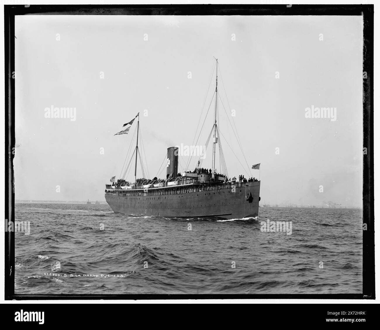 S.S. la Grand Duchess sic, attribuzione basata sullo stile del titolo e della numerazione., Detroit Publishing Co. N. 022360., Gift; State Historical Society of Colorado; 1949, la grande Duchesse (Ocean liner) , Ocean Liners. Foto Stock
