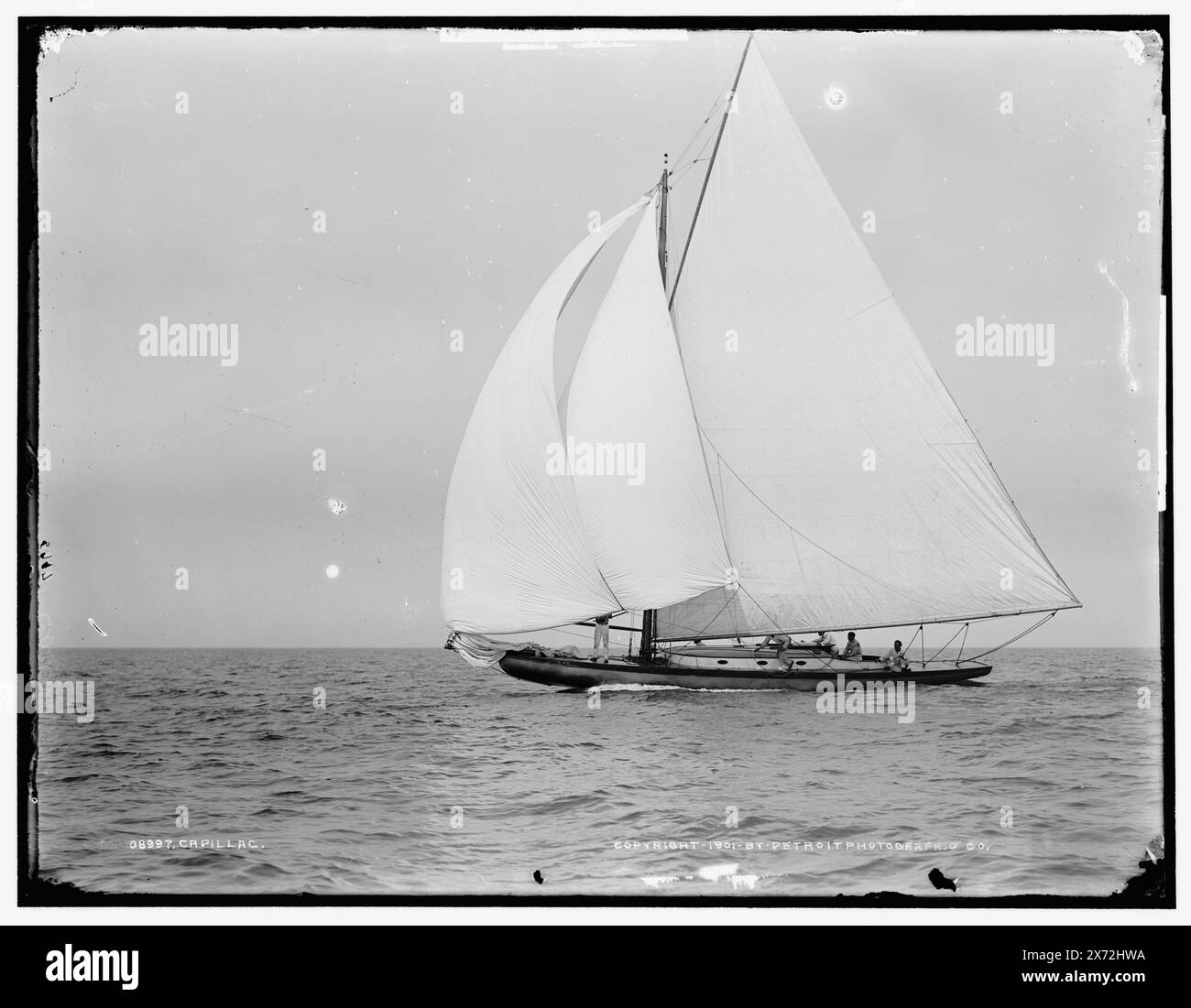 Cadillac, Detroit Publishing Co. N. 08997., Gift; State Historical Society of Colorado; 1949, Cadillac (Yacht) , Yachts. Foto Stock