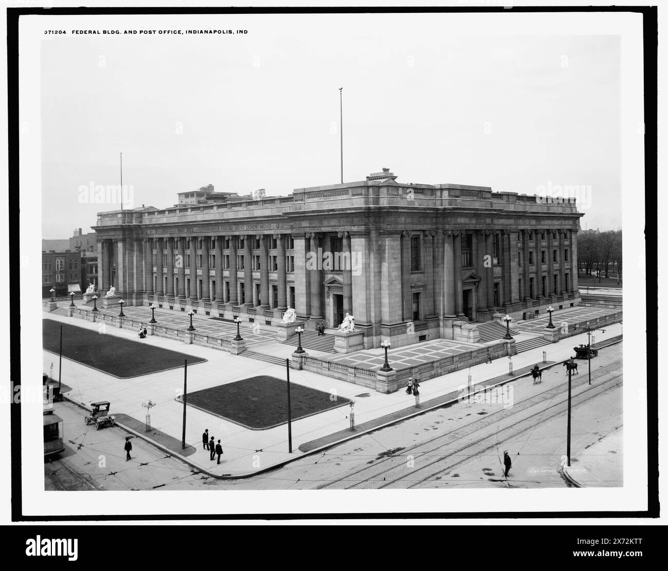 Edificio federale E ufficio postale, Indianapolis, Ind., Detroit Publishing Co. N. 071204., Gift; State Historical Society of Colorado; 1949, strutture governative. , Stati Uniti, Indiana, Indianapolis. Foto Stock