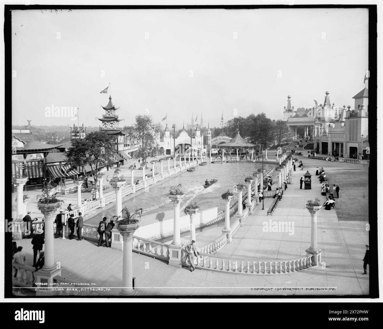 Luna Park, Pittsburg, Pa., 'G 2967' su negative., Detroit Publishing Co. N. 018668., Gift; State Historical Society of Colorado; 1949, parchi divertimenti. , Stati Uniti, Pennsylvania, Pittsburgh. Foto Stock