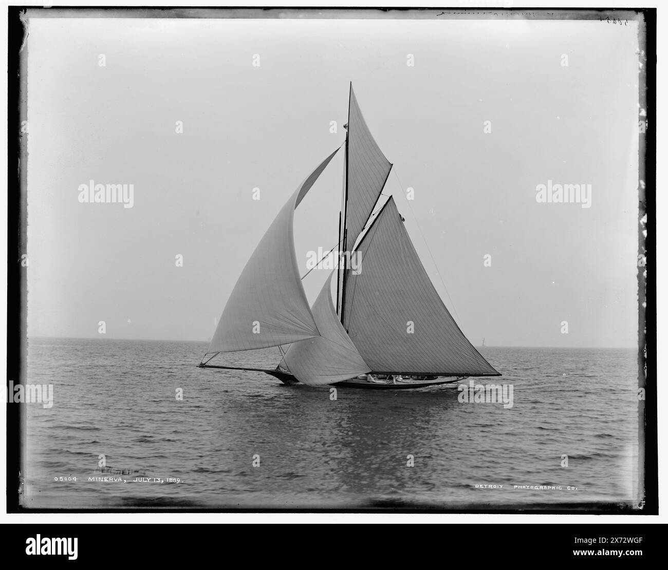 Minerva, Detroit Publishing Co. N. 05004., Gift; State Historical Society of Colorado; 1949, Minerva (Yacht) , Yachts. Foto Stock