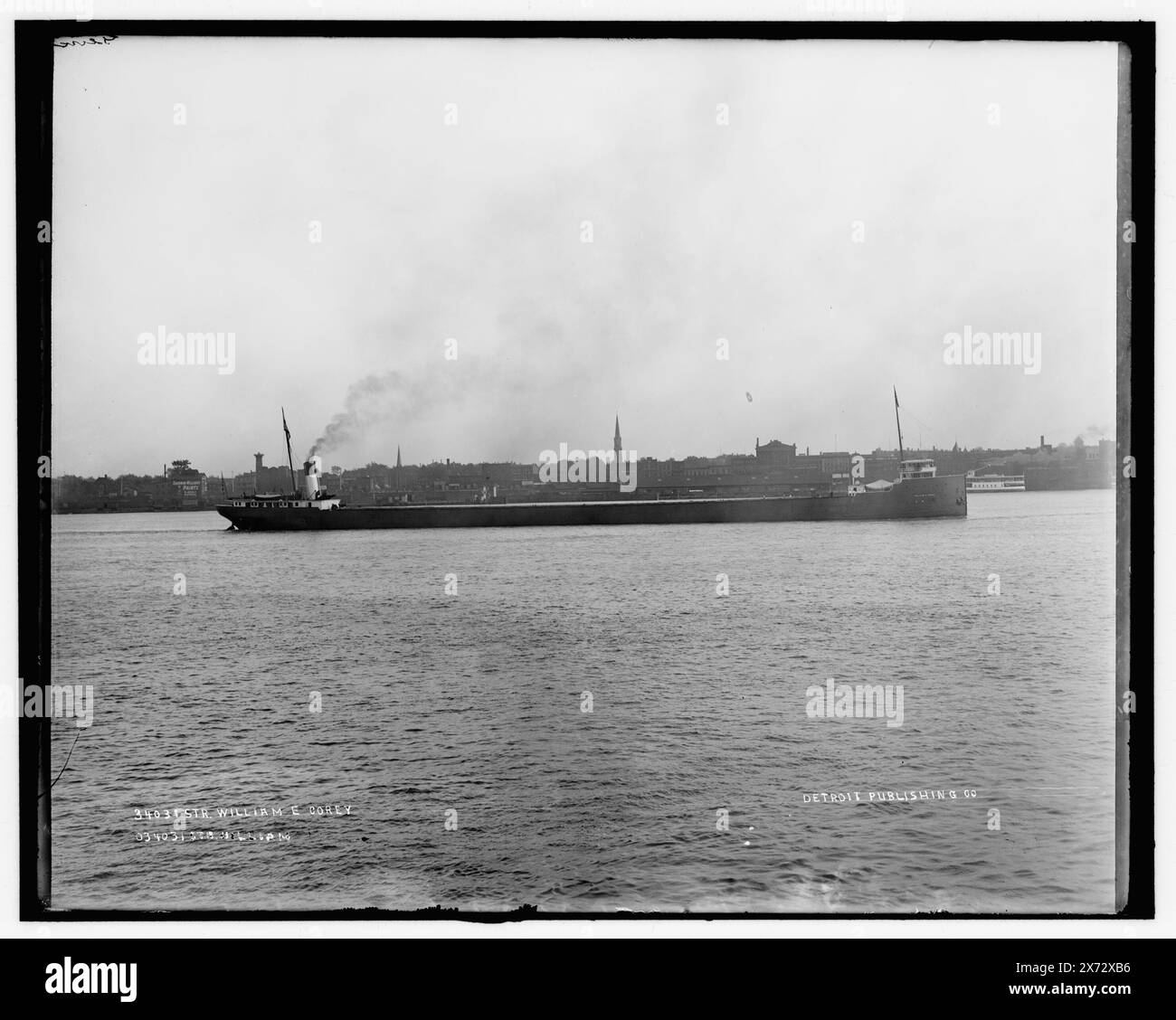 Str. William E. Corey, 'Glover' su negative., Detroit Publishing Co. No 034031., Gift; State Historical Society of Colorado; 1949, William E. Corey (Freighter) , Cargo Ships. Foto Stock