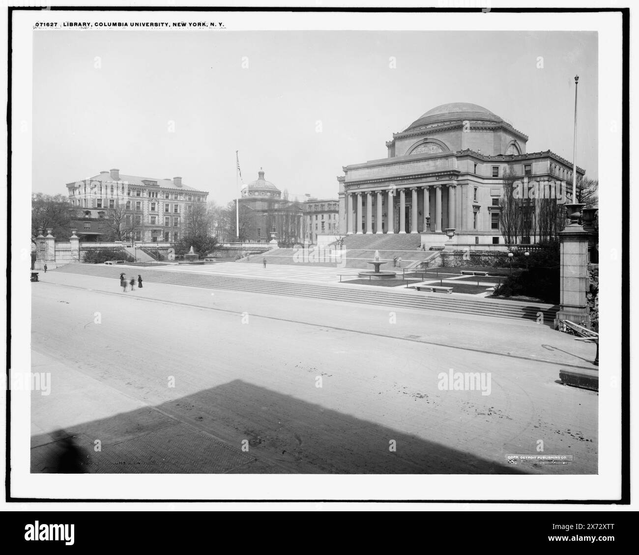 Low Library, Columbia University, New York, N.Y., Detroit Publishing Co. N. 071627., Gift; State Historical Society of Colorado; 1949, Università e college. , Librerie. , Stati Uniti, New York (Stato), New York. Foto Stock