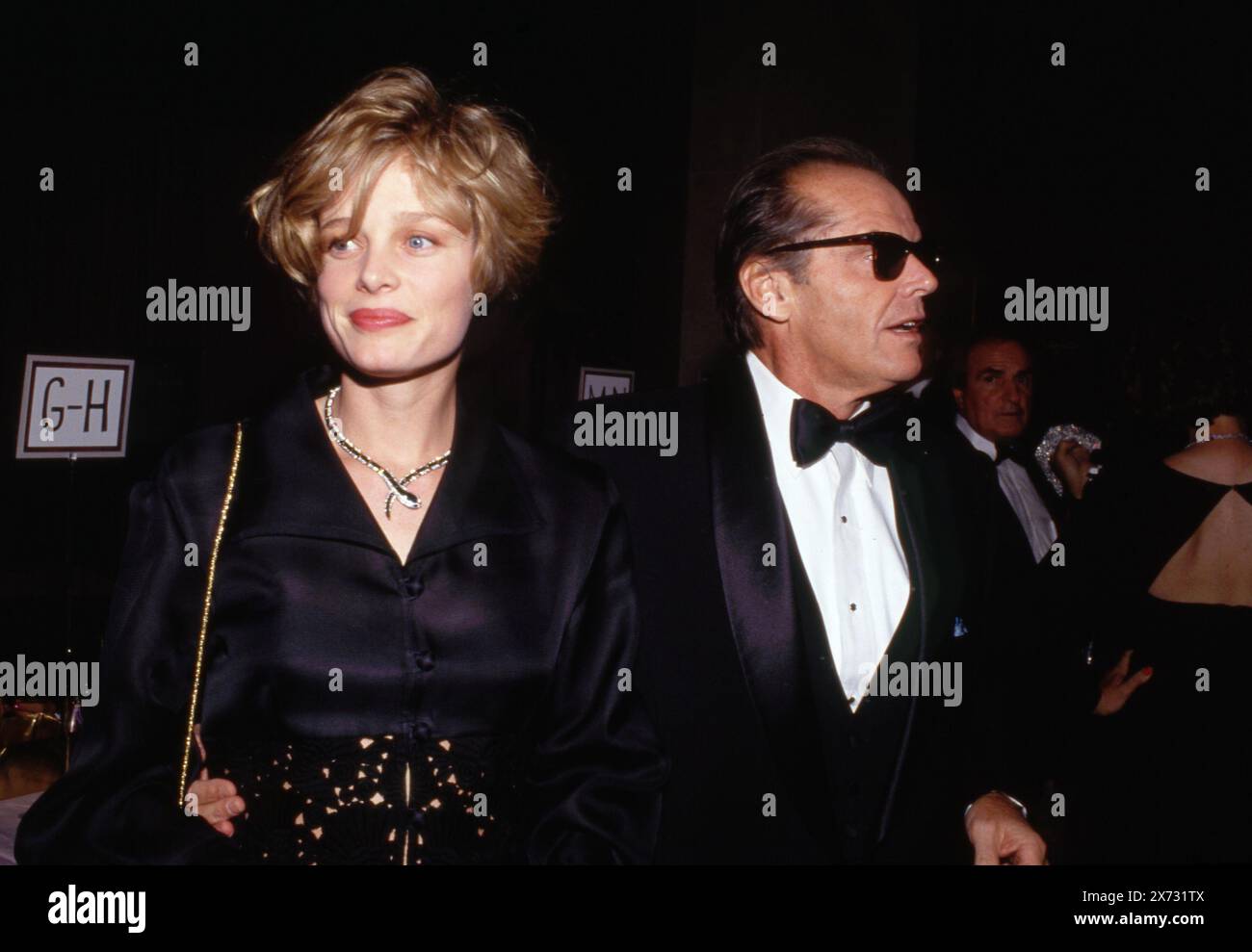 Jack Nicholson e Rebecca Broussard ottobre 1990 crediti: Ralph Dominguez/MediaPunch Foto Stock
