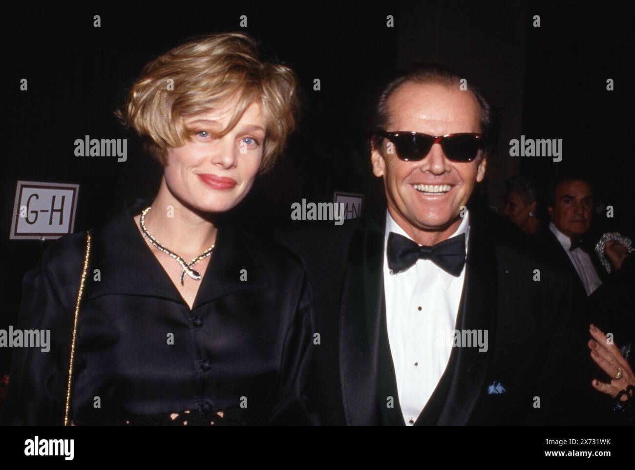 Jack Nicholson e Rebecca Broussard ottobre 1990 crediti: Ralph Dominguez/MediaPunch Foto Stock