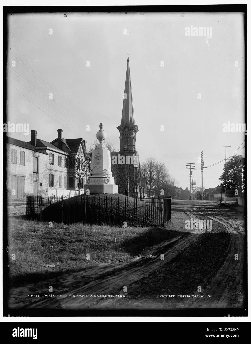 Louisiana Monument, Vicksburg, Miss., Data basata su Detroit, Catalogo J (1901)., Detroit Publishing Co. N. 05775., Gift; State Historical Society of Colorado; 1949, Monuments & Memorials. , Vicksburg (Miss.), History, Siege, 1863. , Stati Uniti, Mississippi, Vicksburg. Foto Stock