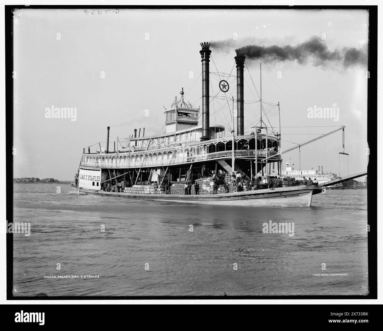 Pacchetti Jas. T. Staples, 'G 7069' su negative., Detroit Publishing Co. No 022652., Gift; State Historical Society of Colorado; 1949, Jas. T. Staples (ruota a poppa) , ruote a poppa. Foto Stock