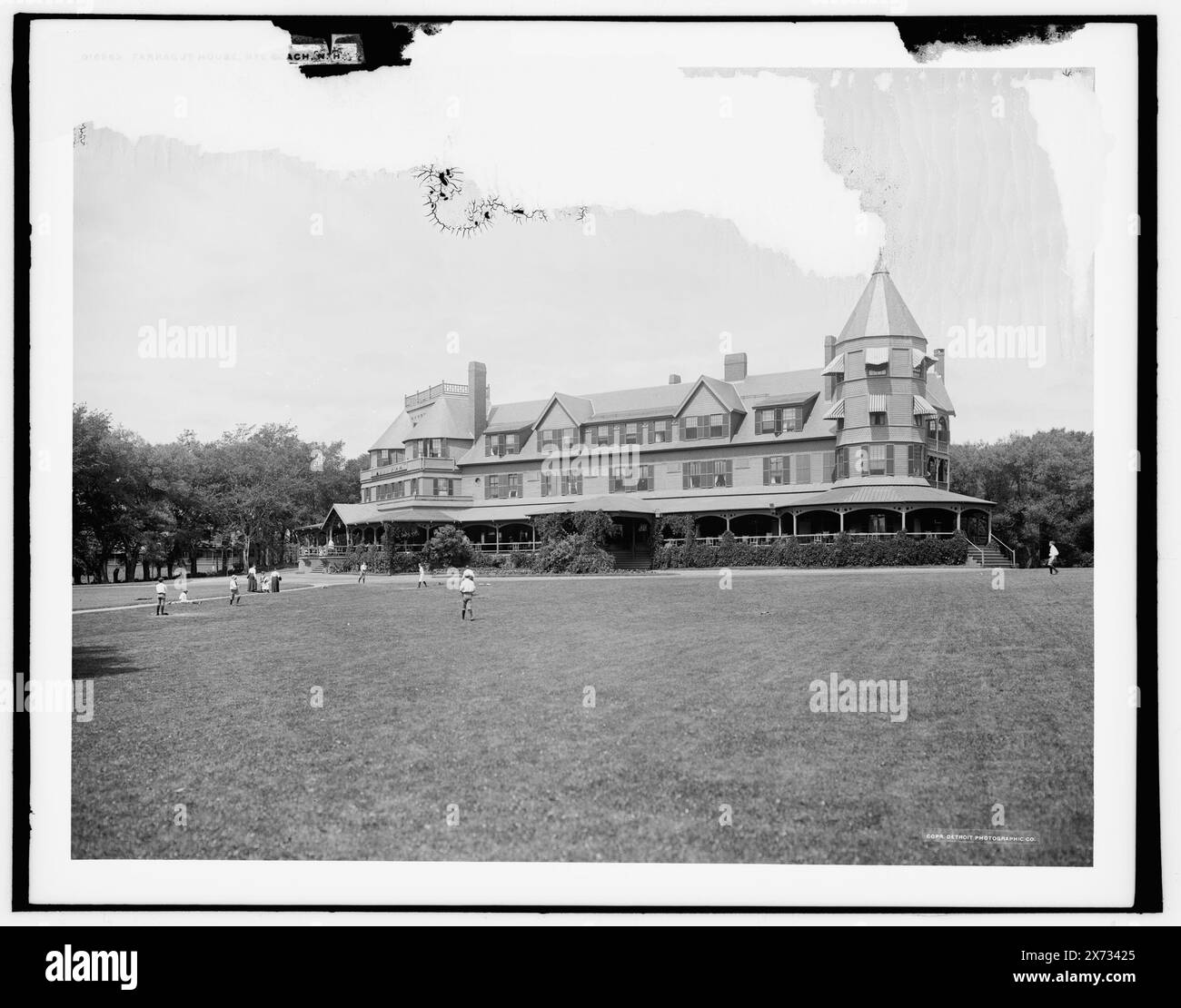 Farragut House, Rye Beach, N.H., Detroit Publishing Co. No 016963., Gift; State Historical Society of Colorado; 1949, Alberghi. , Stati Uniti, New Hampshire, Rye Beach. Foto Stock
