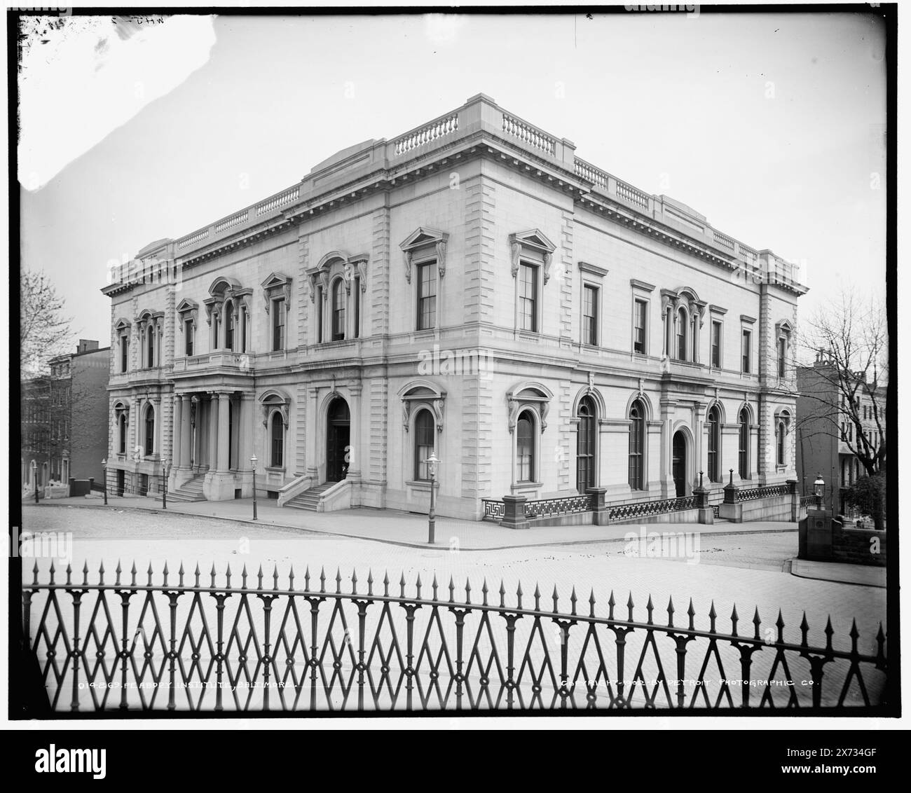 Peabody Institute, Baltimore, 'WHJ 248-02' su negativo., Detroit Publishing Co. N. 014269., Gift; State Historical Society of Colorado; 1949, educazione musicale. , Librerie. , Strutture educative. , Stati Uniti, Maryland, Baltimora. Foto Stock