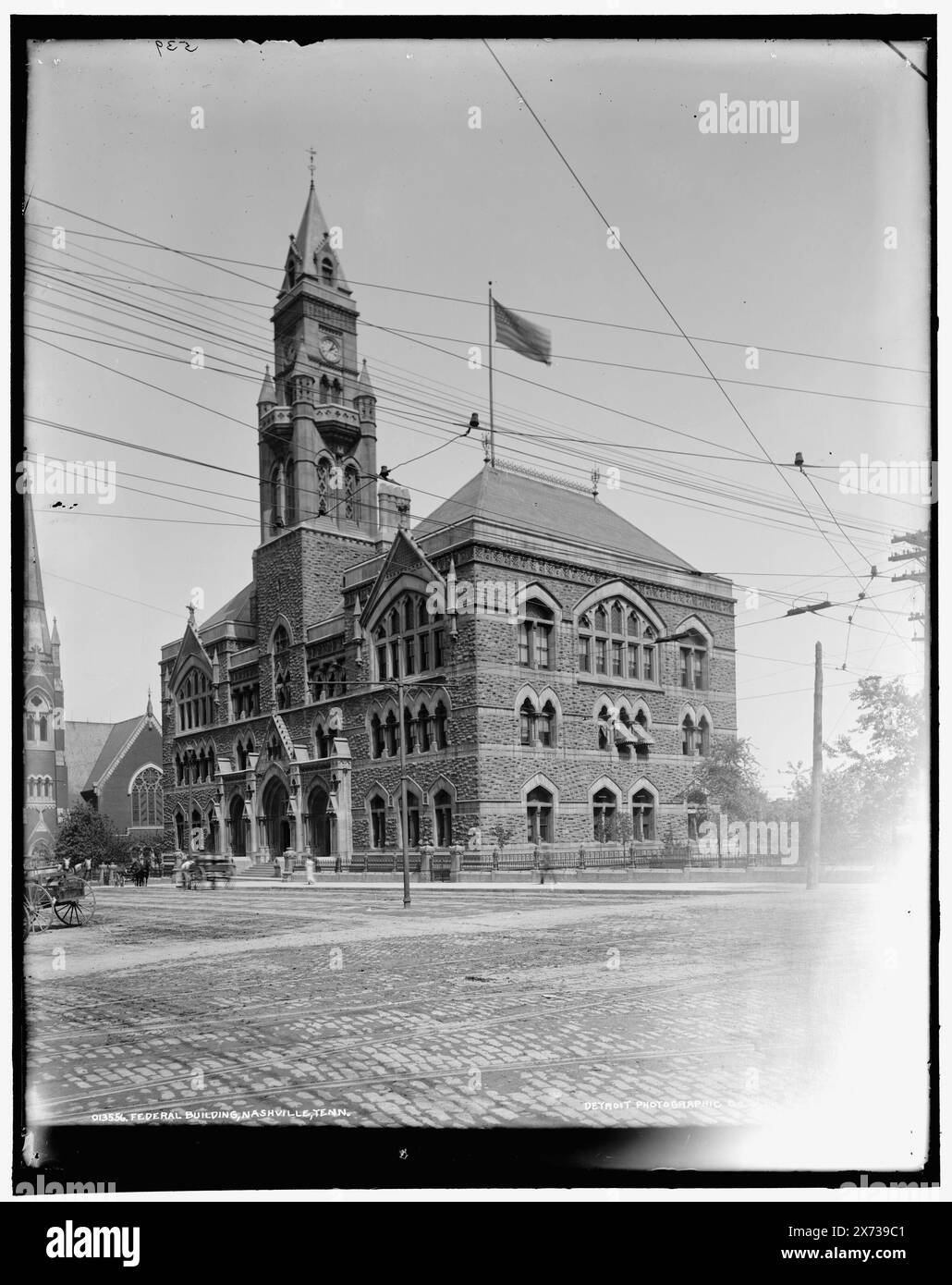 Federal Building, Nashville, Tenn., Data basata su Detroit, Catalogo J Supplement (1901-1906)., '539' su negative., Detroit Publishing Co. N. 013556., Gift; State Historical Society of Colorado; 1949, strutture governative. , Stati Uniti, Tennessee, Nashville. Foto Stock