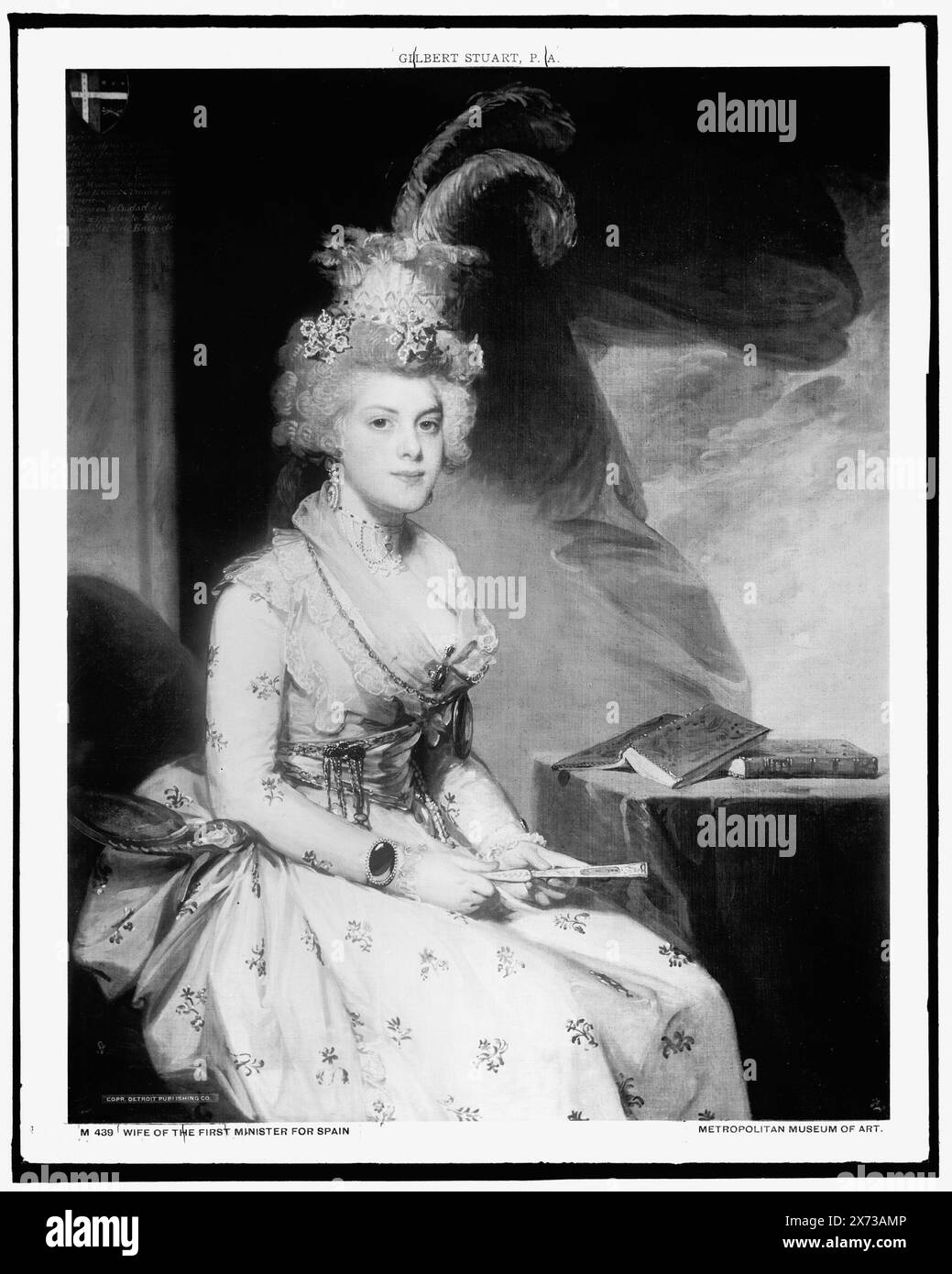 Moglie del primo ministro della Spagna, Date based on Detroit, Thistle Publications (1912)., Photograph of painting at Metropolitan Museum of Art., Detroit Publishing Co. N.. M439., Gift; State Historical Society of Colorado; 1949, Women. Foto Stock
