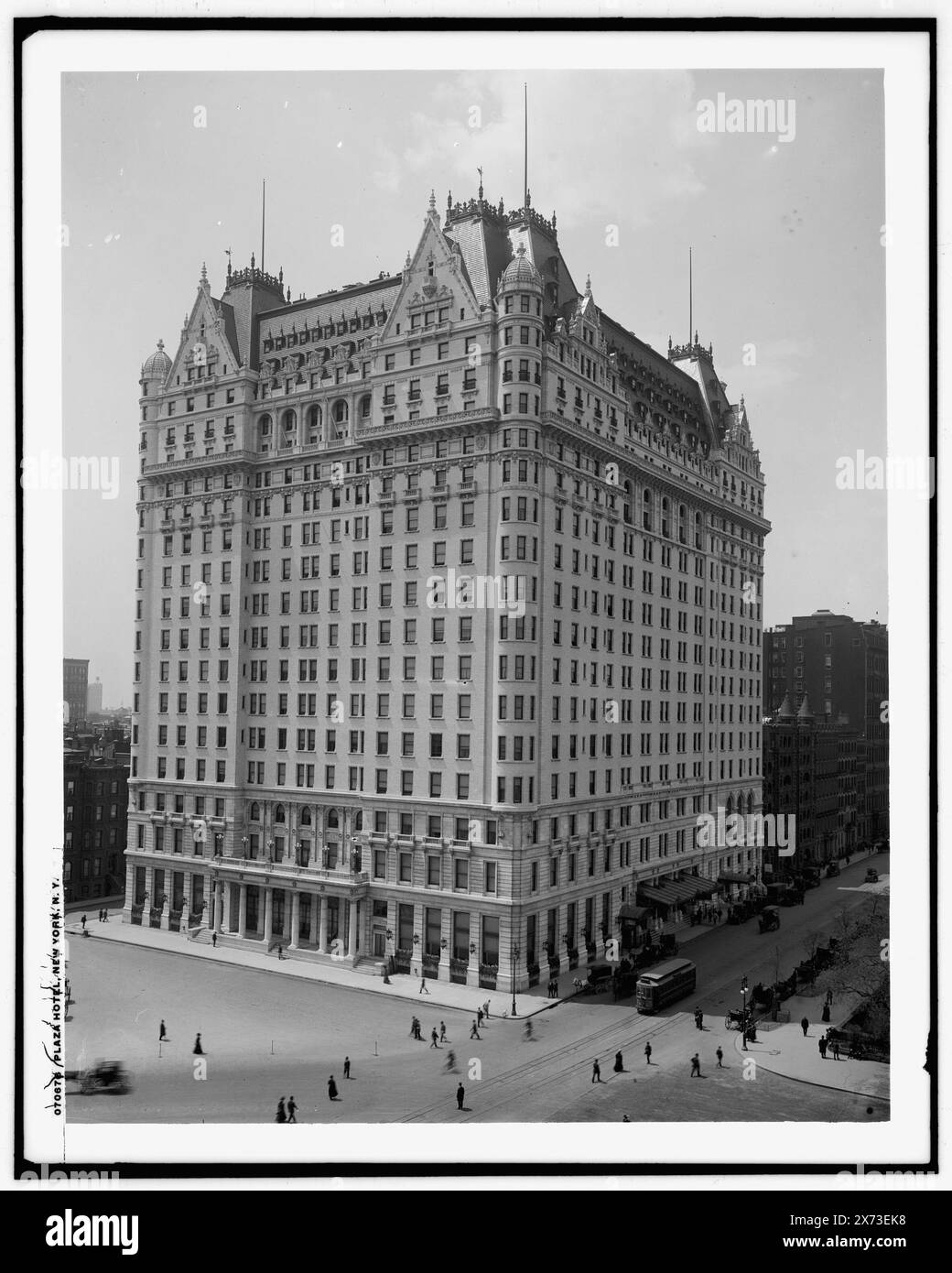 Plaza Hotel, New York, N.Y., Detroit Publishing Co. N. 070676., Gift; State Historical Society of Colorado; 1949, Alberghi. , Stati Uniti, New York (Stato), New York. Foto Stock