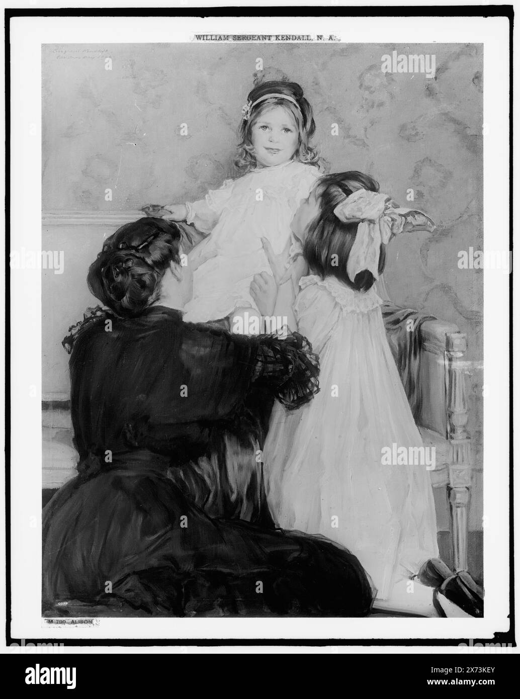 Alison, Date based on Detroit, Thistle Publications (1912)., Photograph of a painting copyright and signed 'Sergeant Kendall, Christmas Day 1909.', Detroit Publishing Co. N. M 799., Gift; State Historical Society of Colorado; 1949, Children & Adults. Foto Stock