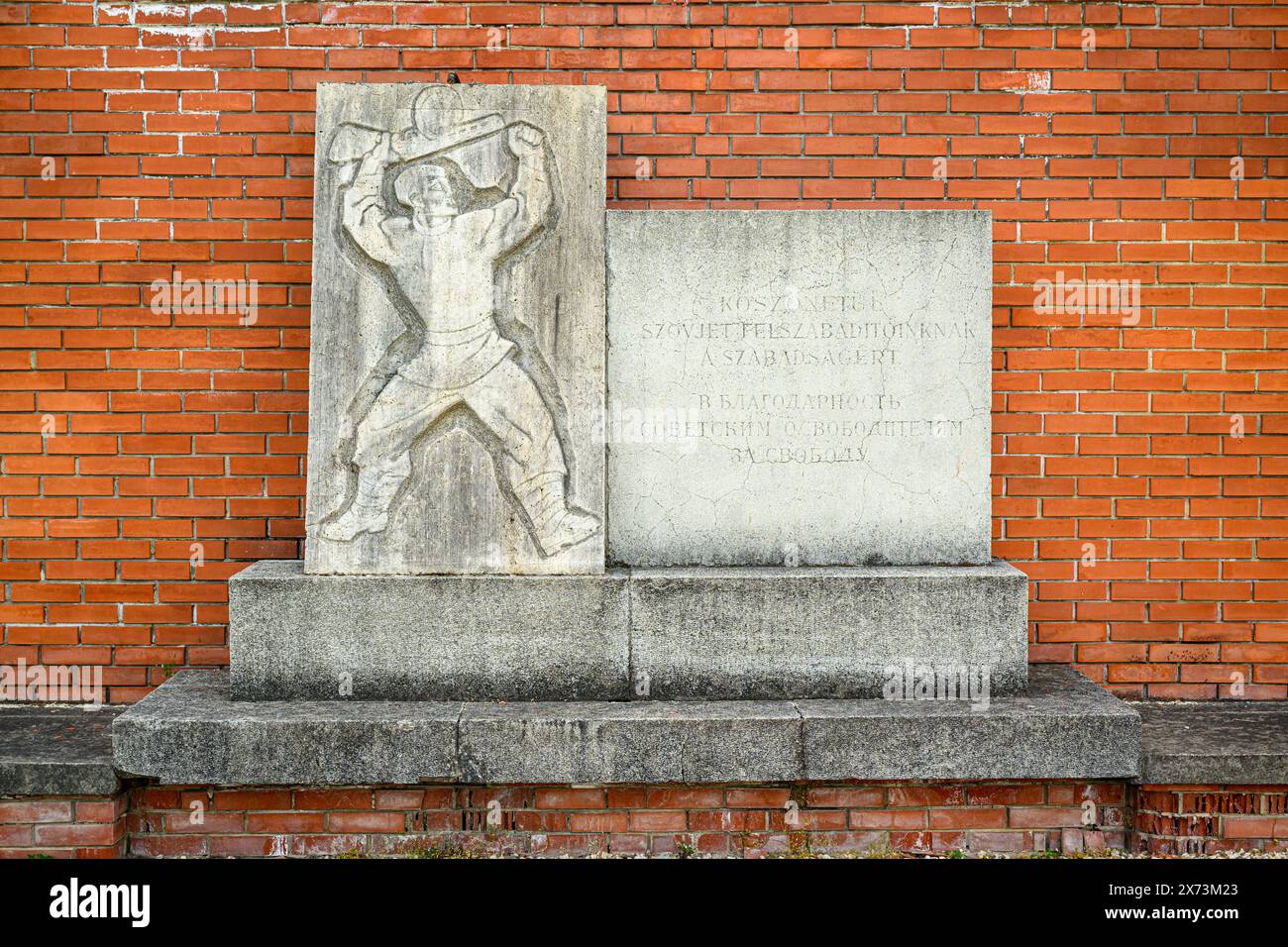 Memoriale eroico sovietico al Memento Park, Budapest, Ungheria Foto Stock