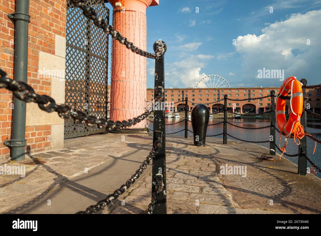Albert Dock di Liverpool, in Inghilterra. Foto Stock