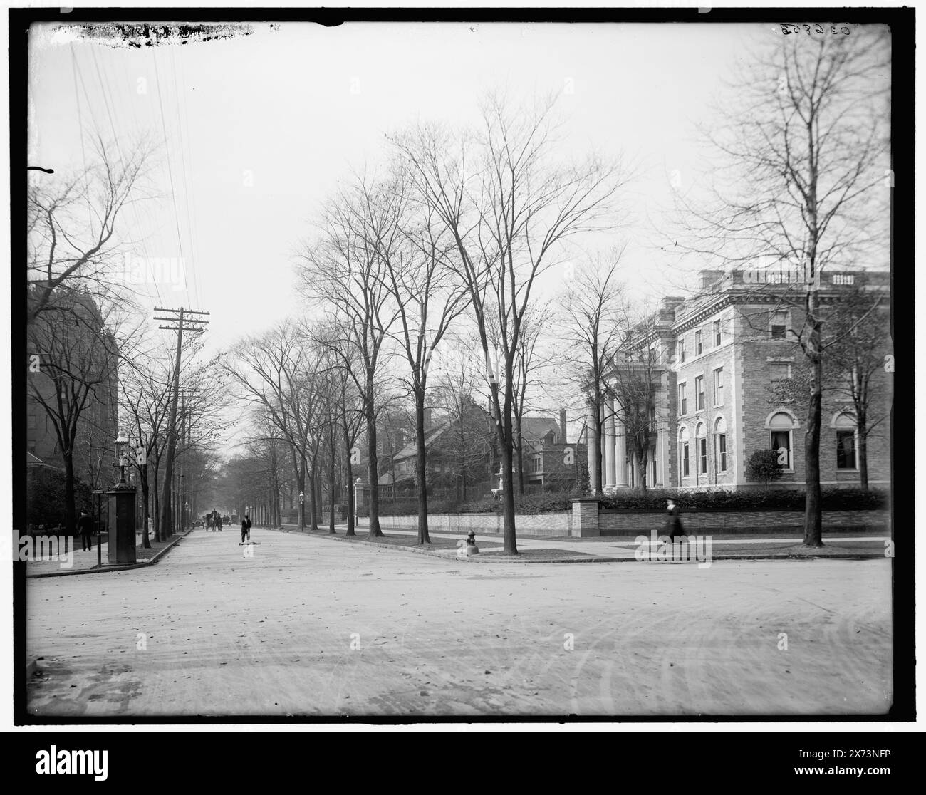 Corner, Delaware Avenue e North Street, Buffalo, N.Y., Title from jacket., Detroit Publishing Co. N. 036853., Gift; State Historical Society of Colorado; 1949, Residential Streets. , Stati Uniti, New York (Stato), Buffalo. Foto Stock