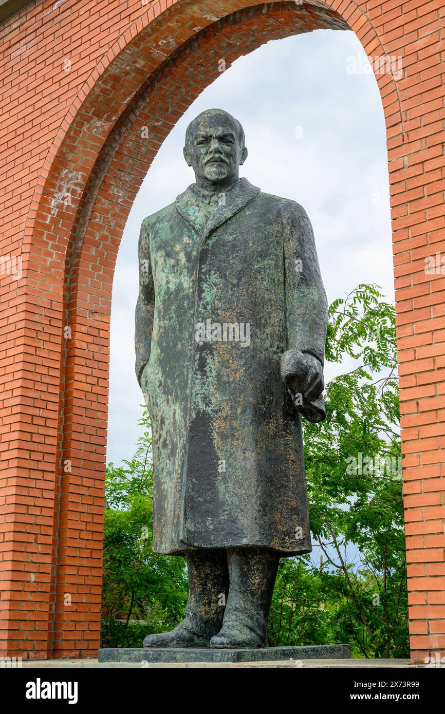 Una statua di Lenin al Parco Memento, Budapest, Ungheria Foto Stock