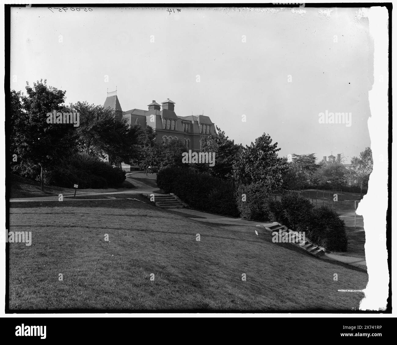 North Park, Fall River, Mass., Title from jacket., '# 14' on negative., Detroit Publishing Co. No 500957., Gift; State Historical Society of Colorado; 1949, Parks. , Stati Uniti, Massachusetts, Fall River. Foto Stock