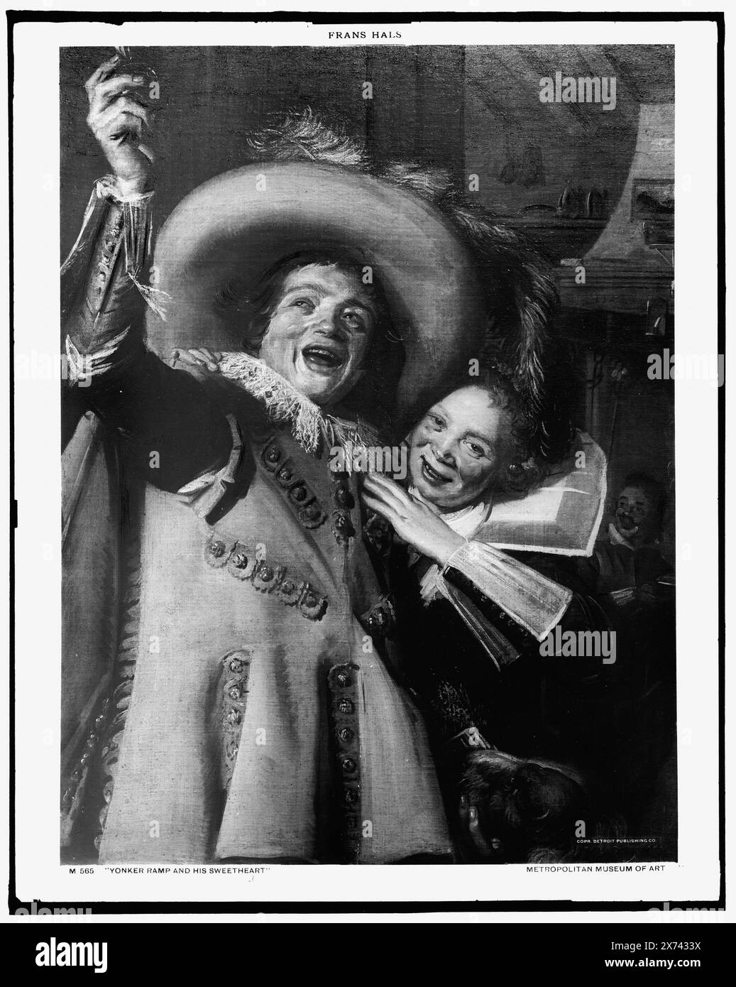Yonker Ramp e la sua fidanzata, fotografia di un dipinto al Metropolitan Museum of Art., Detroit Publishing Co. N. M 565., Gift; State Historical Society of Colorado; 1949, coppie. Foto Stock