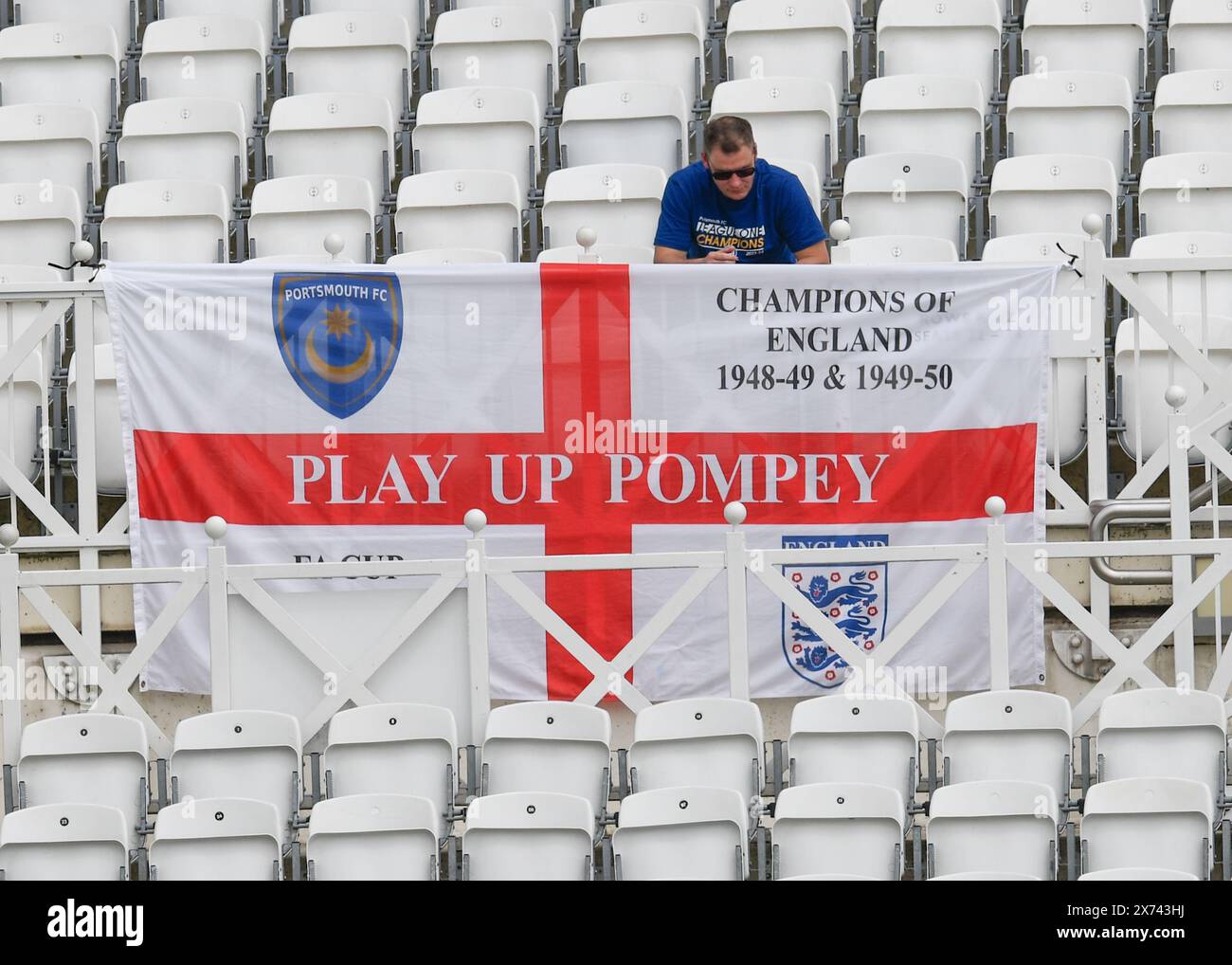 Nottingham, regno unito, Trent Bridge Cricket Ground. 17 maggio 2024. Vitality County Championship Division 1. Nottinghamshire V Hampshire nella foto: Credito: Mark Dunn/Alamy Live News Foto Stock