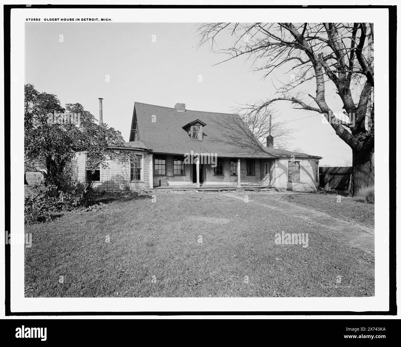 La più antica casa, Labadie House, a Detroit, Mich., Detroit Publishing Co. N.. 072552., Gift; State Historical Society of Colorado; 1949, Dwellings. , Stati Uniti, Michigan, Detroit. Foto Stock