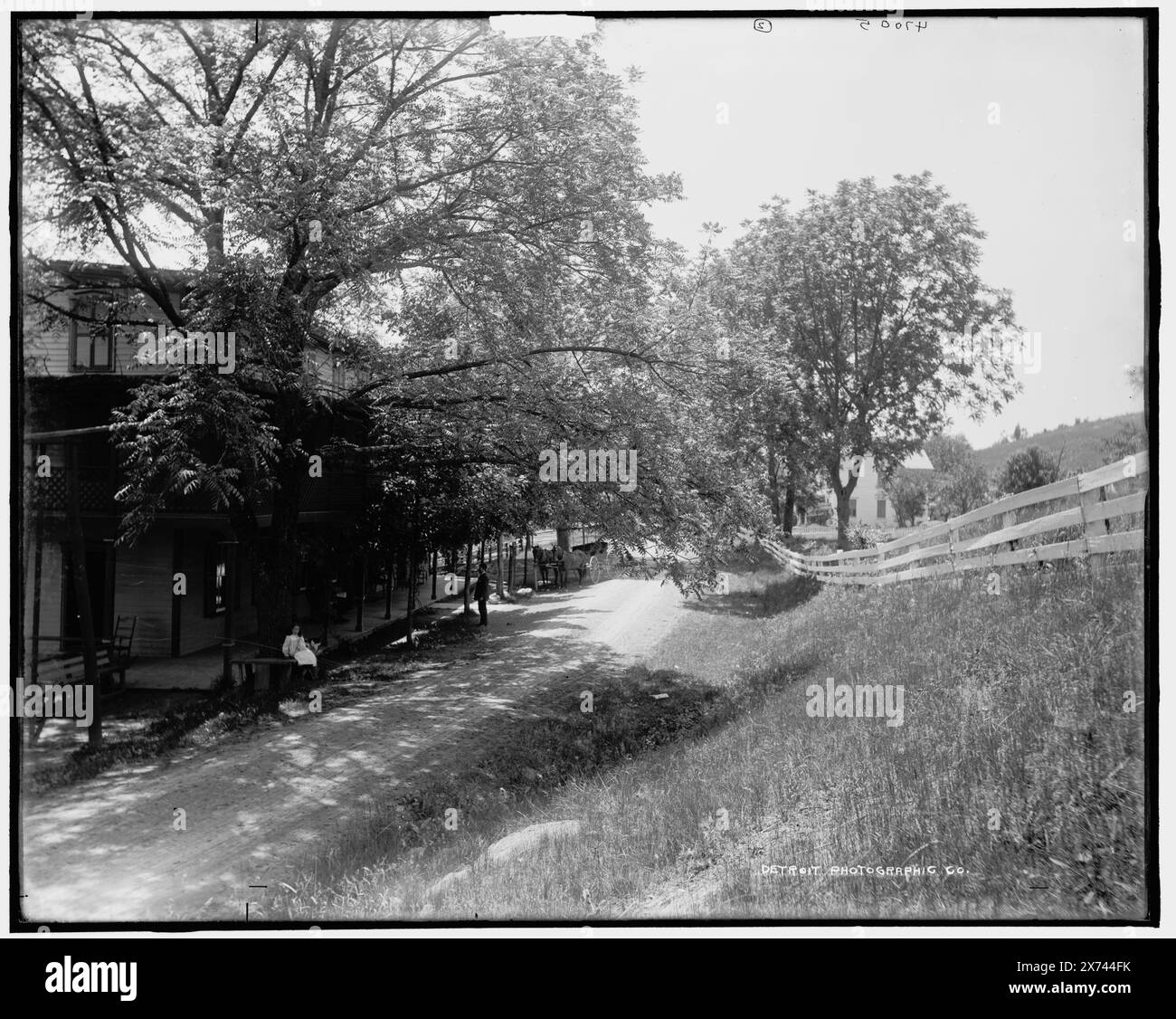 Cataract House, Delaware Water Gap, '47005 2' su negative., Detroit Publishing Co. N. 047005., Gift; State Historical Society of Colorado; 1949, Alberghi. , Resort. , Stati Uniti, Pennsylvania, Delaware Water Gap. Foto Stock