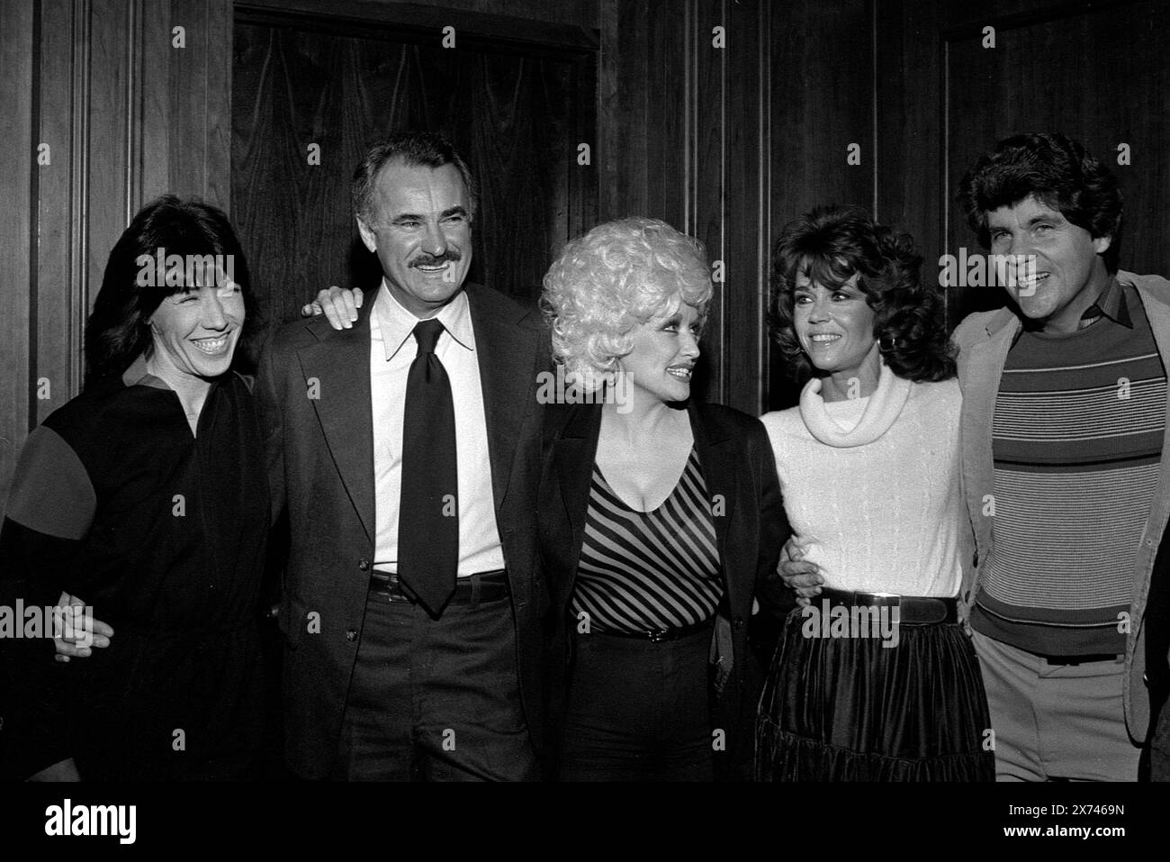 **File Photo** Dabney Coleman è morto. Lily Tomlin, Dabney Coleman, Dolly Parton e Jane fonda 1980 crediti: Ralph Dominguez/MediaPunch Foto Stock