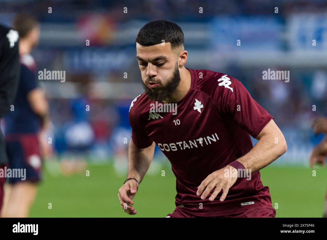 Strasburgo, Francia. 12 maggio 2024. Lo Stade de la Meinau Georges Mikautadze del Metz si scalda durante la partita di Ligue 1 Uber Eats tra Strasburgo e Metz allo Stade de la Meinau il 12 maggio 2024 a Strasburgo, in Francia. (Foto di SPP) (Eurasia Sport Images/SPP) credito: SPP Sport Press Photo. /Alamy Live News Foto Stock