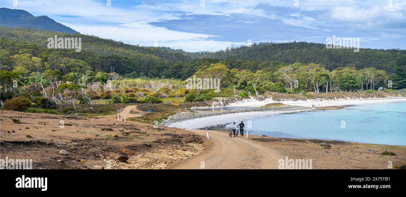 Rutherford Beach, Maria Island, Tasmania Foto Stock