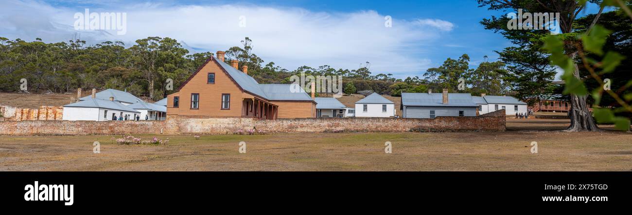 Esterno delle sale da pranzo Coffee Palace, Darlington, Maria Island, Tasmania Foto Stock