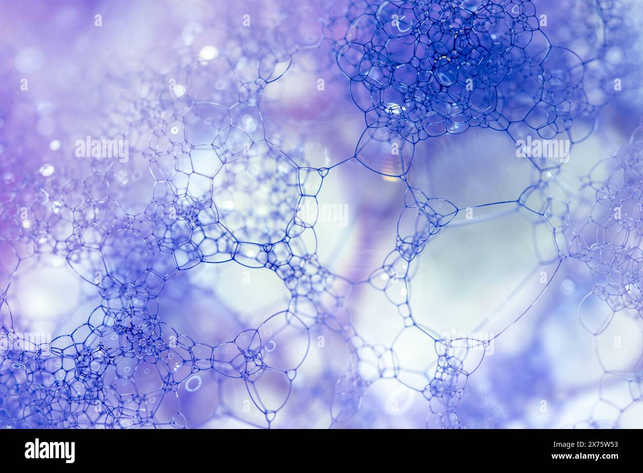 Arte astratta blu e viola Foto Stock