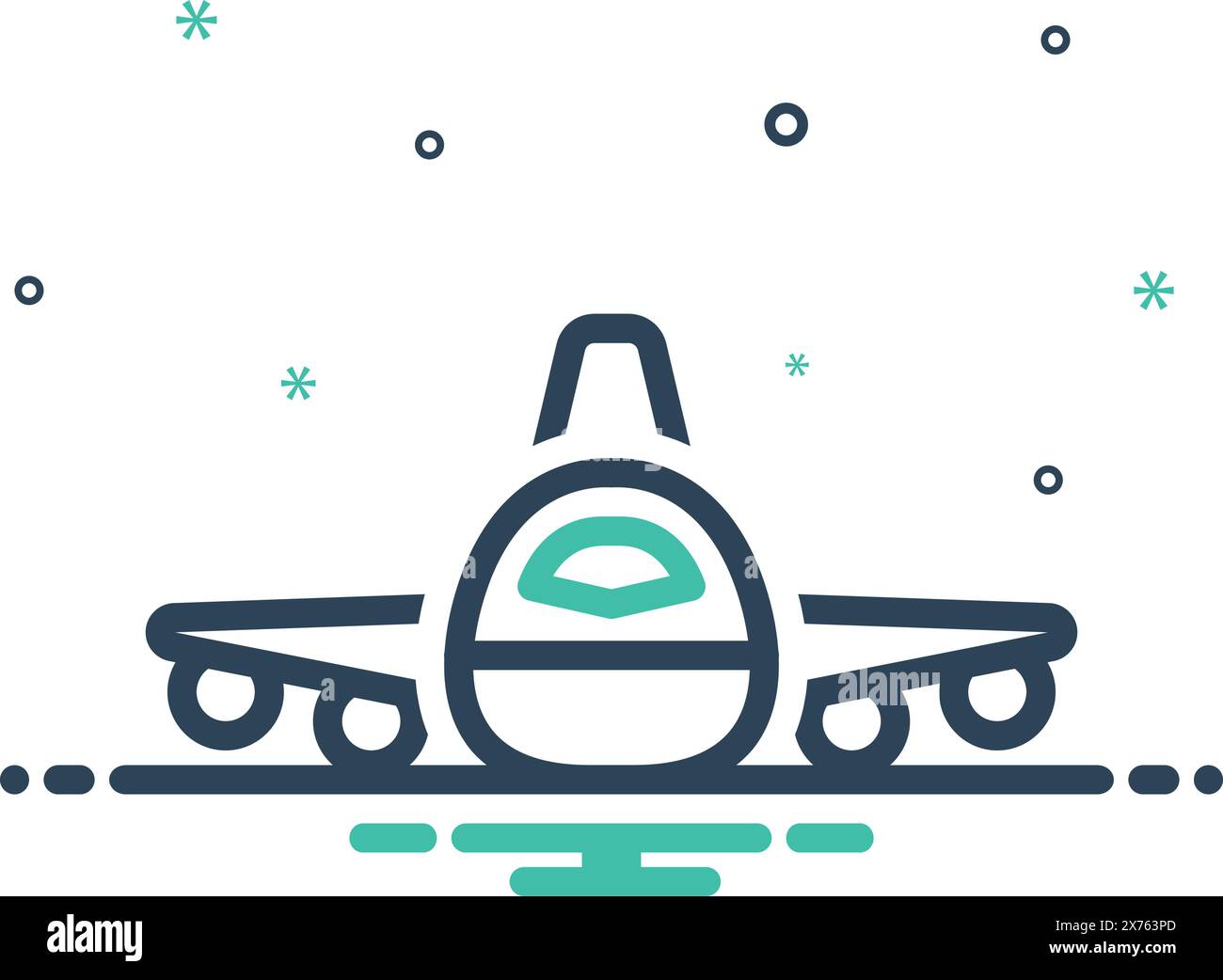 Icona per volo, piano, aereo Illustrazione Vettoriale