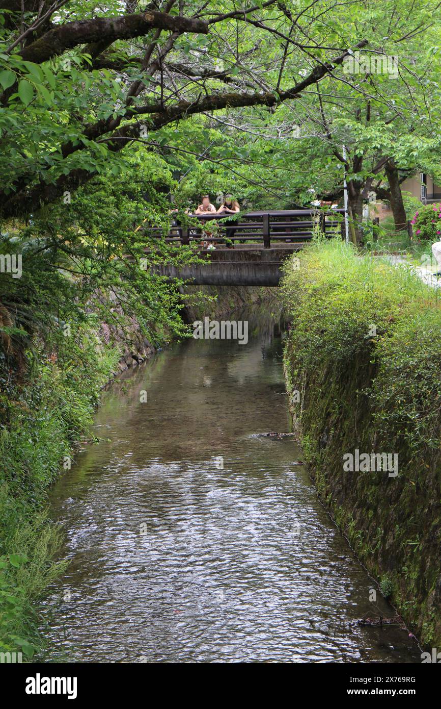 Percorso di Filosofia a Kyoto, Giappone Foto Stock