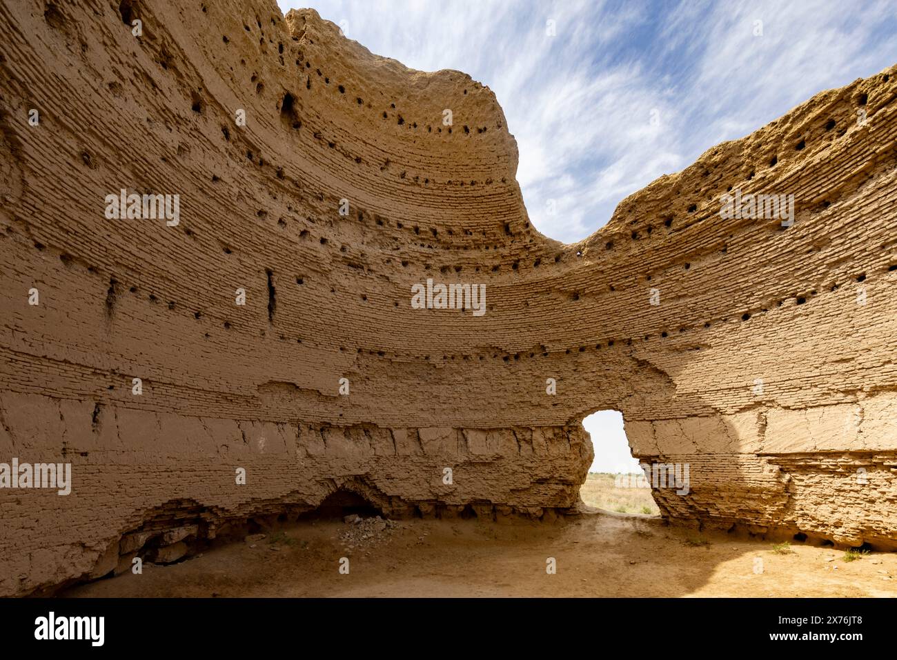 Casa di ghiaccio medievale, oasi di Merv, Turkmenistan Foto Stock