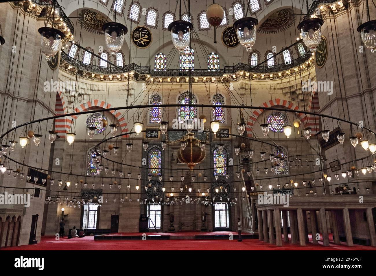 Moschea di Süleymaniye a Istanbul, Turchia Foto Stock