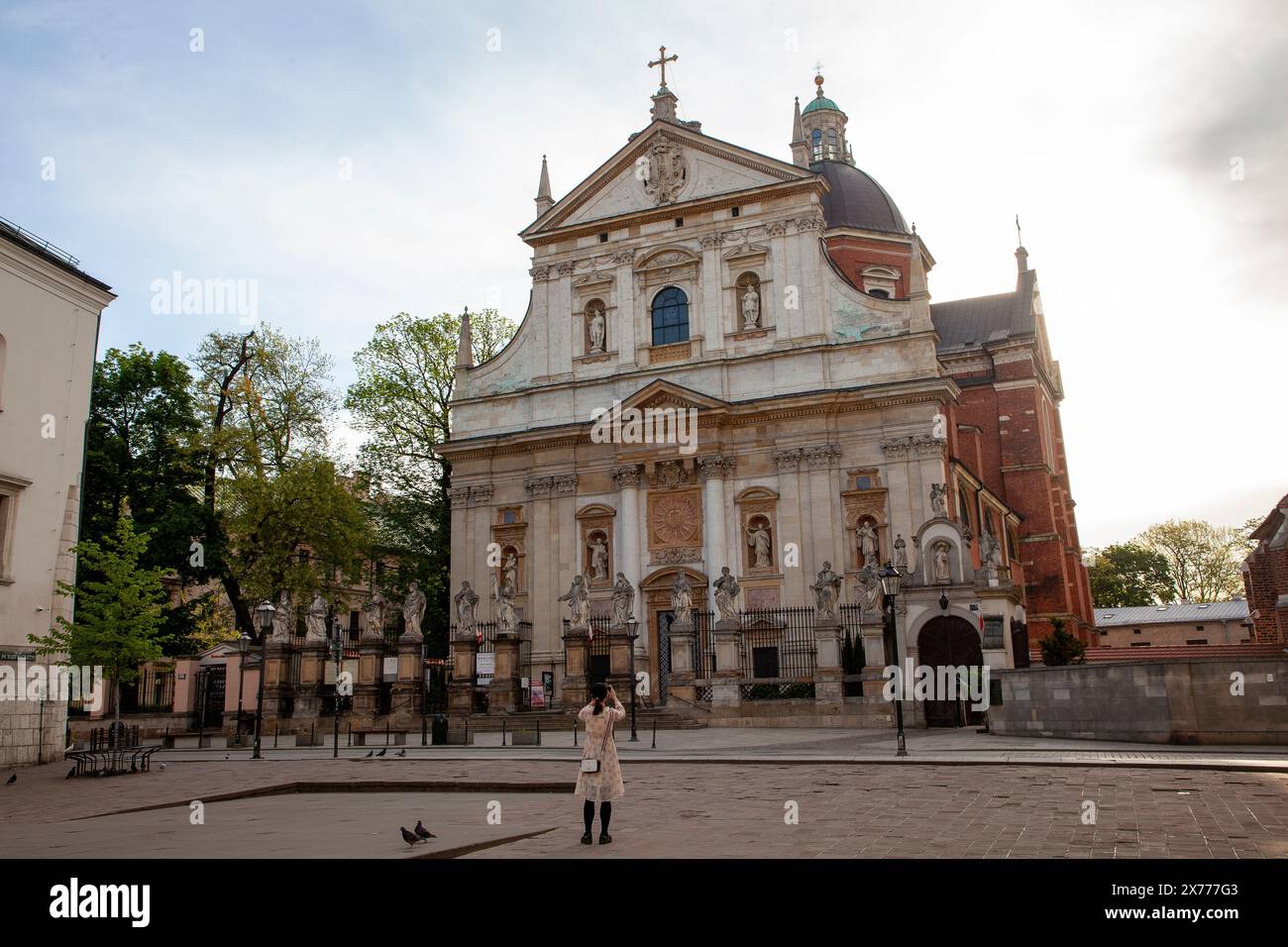 Chiesa dei Santi Pietro e Paolo a Cracovia - Kraków - Kościół Świętych Apostołów Piotra i Pawła W Krakowie Foto Stock