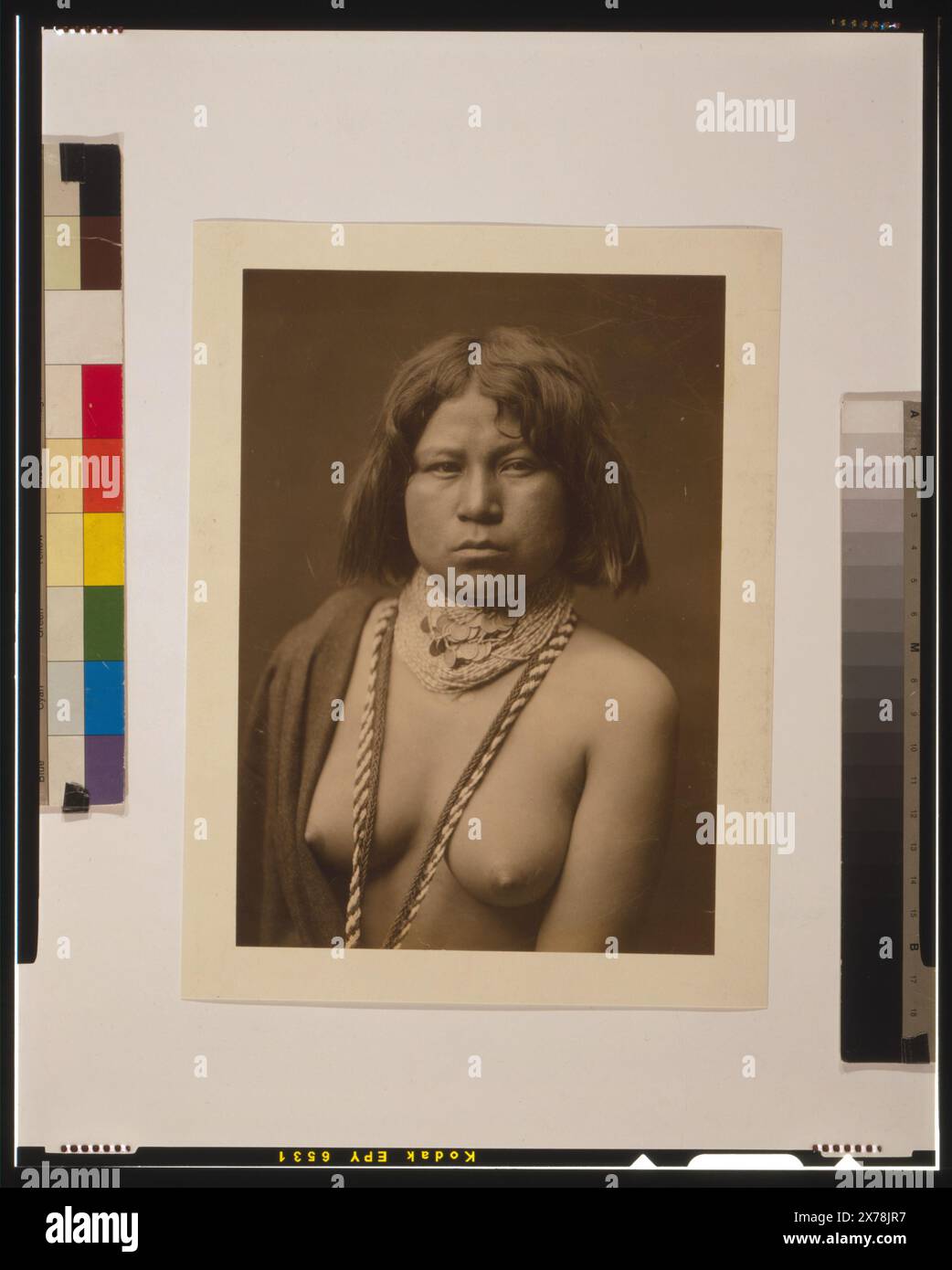 Mohave Judith, Edward Sheriff Curtis., fa parte di: Edward S. Curtis Collection .. Indians of North America, 1900-1910. , Mohave Indians, 1900-1910. Foto Stock