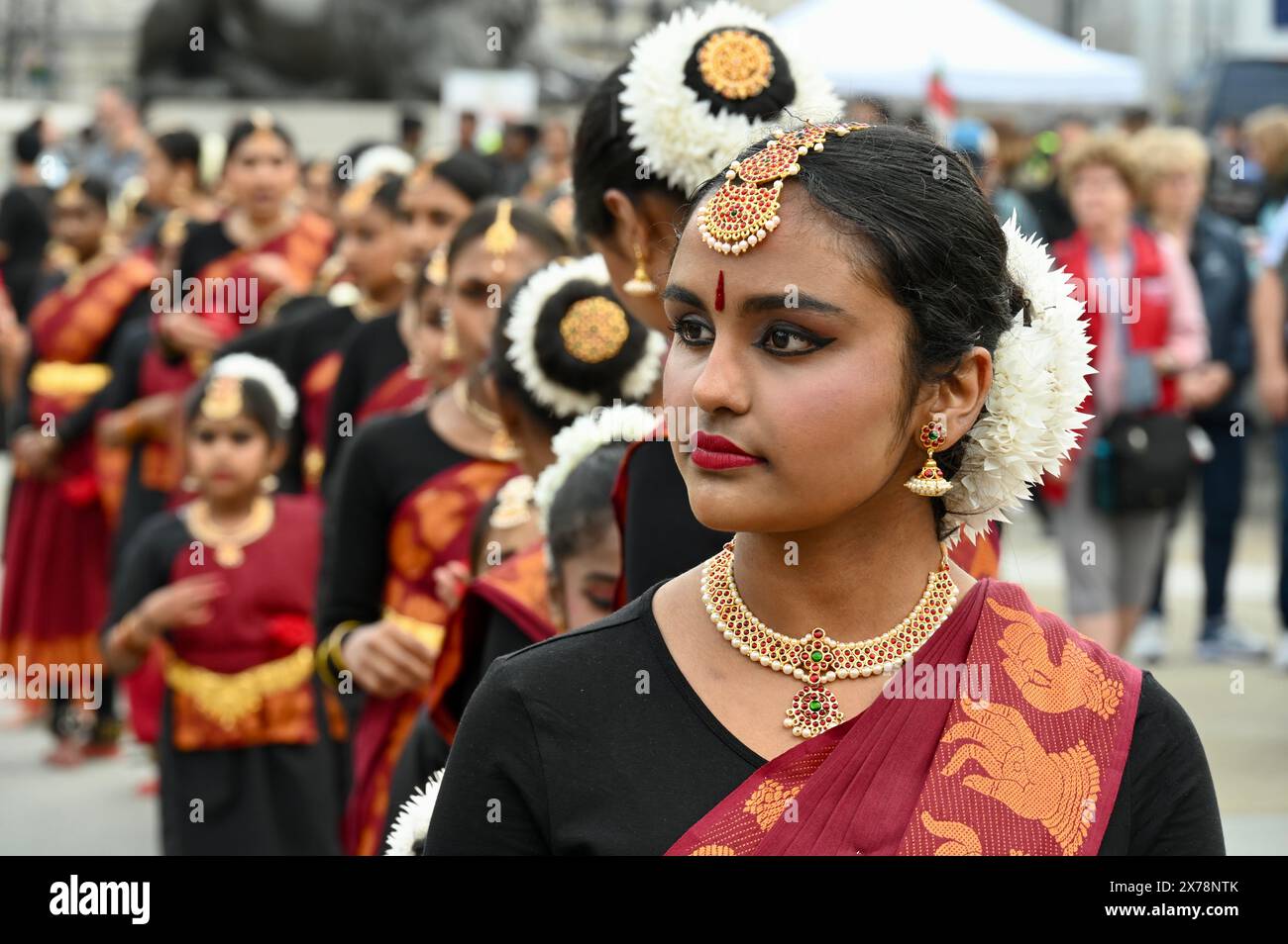 Londra, Regno Unito. Giornata della memoria del genocidio Tamil. Quindicesima memoria annuale del genocidio Tamil Mullivaikkal, Trafalgar Square, Westminster. Crediti: michael melia/Alamy Live News Foto Stock