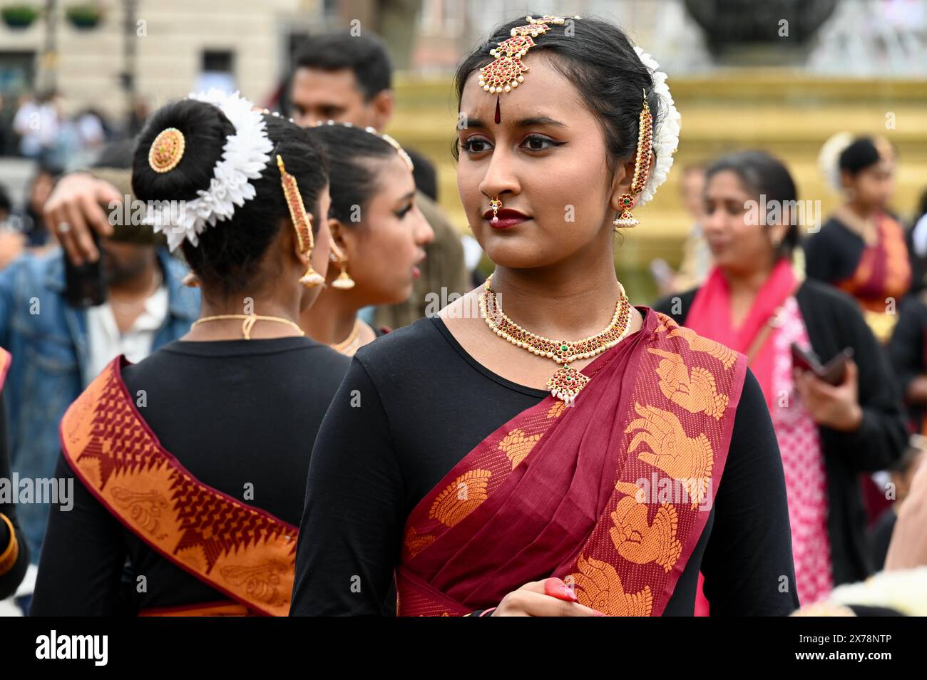 Londra, Regno Unito. Giornata della memoria del genocidio Tamil. Quindicesima memoria annuale del genocidio Tamil Mullivaikkal, Trafalgar Square, Westminster. Crediti: michael melia/Alamy Live News Foto Stock