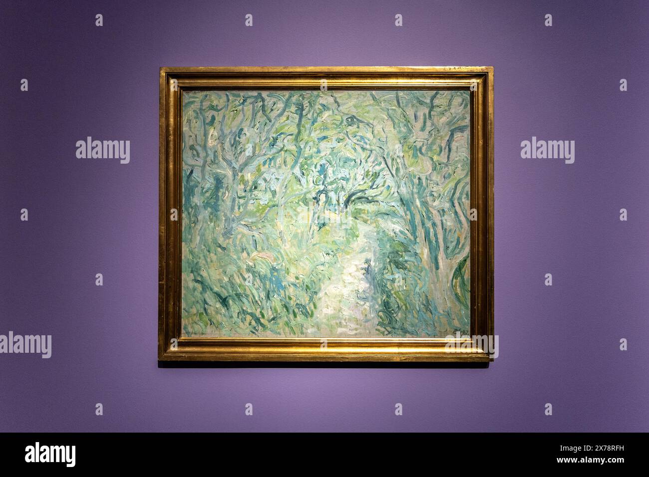 "La foresta dei Troll (1947) del pittore danese Boye Givskov al Museo d'arte di Gothenburg, Gothenburg, Svezia Foto Stock