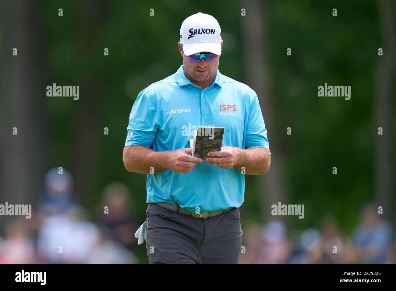 Ryan Fox della nuova Zelanda in azione durante il terzo round del campionato PGA 2024 al Valhalla Golf Club il 18 maggio 2024 a Louisville, Kentucky. Foto Stock