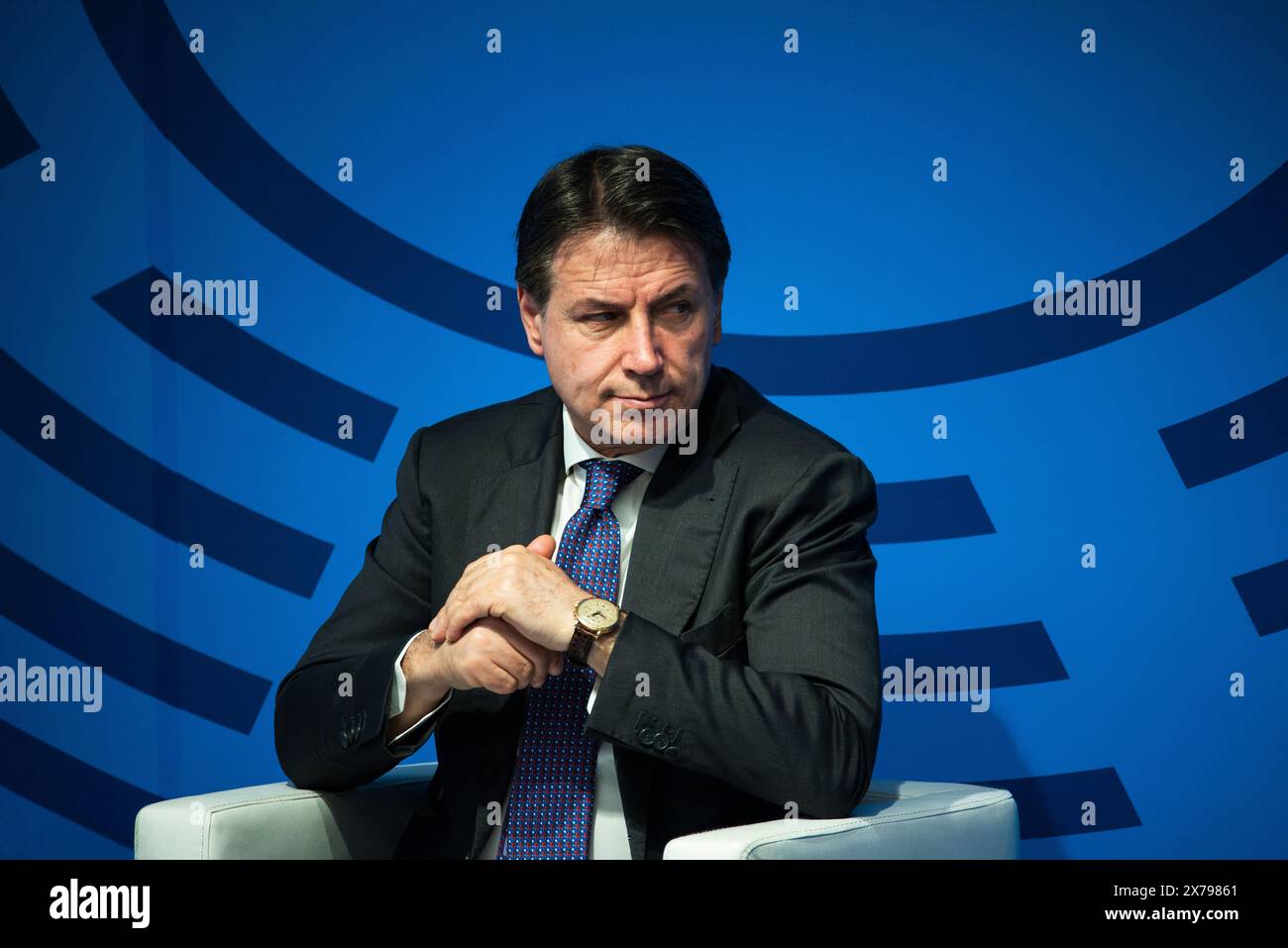 Roma, Italia. Nella foto Giuseppe Conte (movimento a 5 stelle). SOLO PER USO EDITORIALE! NON PER USO COMMERCIALE! Foto Stock