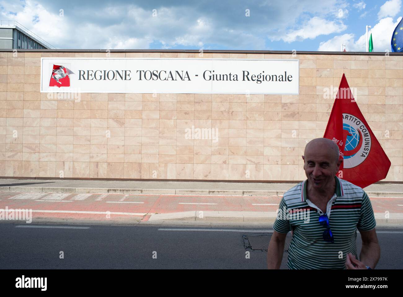 Manifestazione nazionale dei lavoratori della GKN a campi Bisenzio a Firenze 18 maggio 2024. Foto Stock