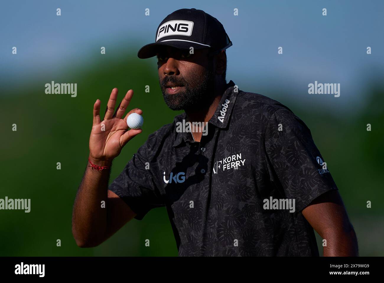 Sahit Theegala degli Stati Uniti in azione durante il terzo round del campionato PGA 2024 al Valhalla Golf Club il 18 maggio 2024 a Louisville, Ken Foto Stock